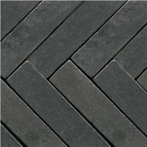 Ocean Marble Tumbled Pavers, black marble cube stone, paving sets, floor covering