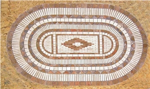 Travertine Mosaic Medallion Collection