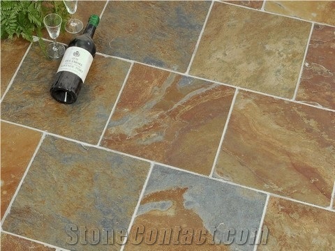 Brazilian Rust Slate Floor Tile