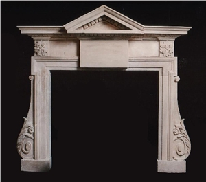 Beige Marble Fireplace Mantel - Egyptian Marble