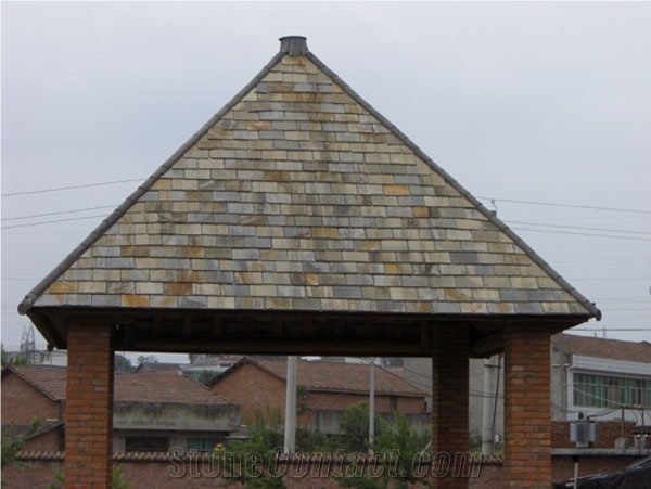 China Rust Slate Roof Covering