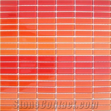 Red Glass Mosaic Tiles