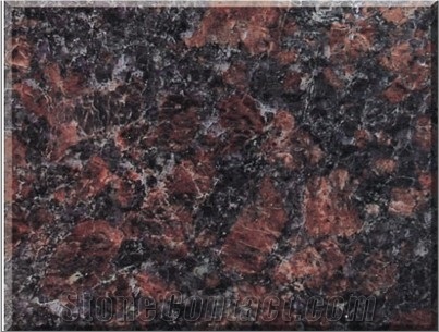 Reddish Brown Granite Tile Slab