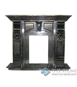 Black Marble Fireplace Mantel