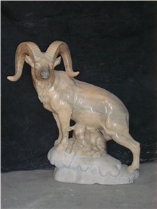 Beige Marble Animal Sculpture Xp-S-59