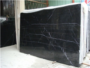 Nero Marquina Black Marble Slabs
