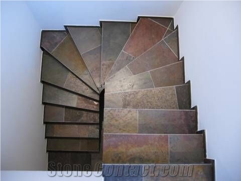 Multicolor Slate Stairs