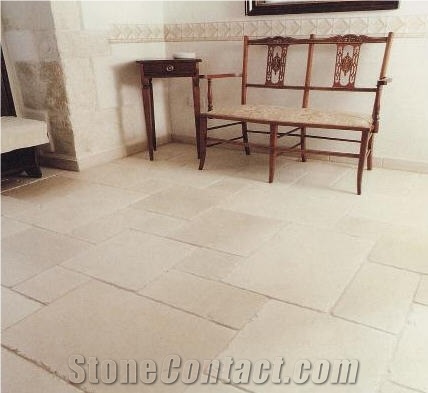 Pietra Trani Marble Floor Tile, Beige Marble Italy Flooring Tiles