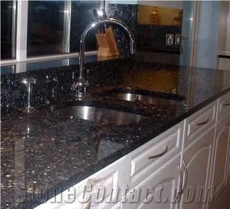 Blue Pearl Granite Kitchen Countertop 039