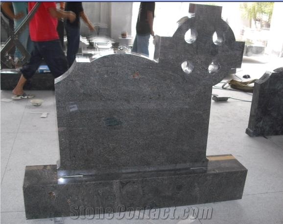 Black Granite Cross Monument