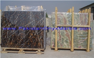Black and Gold (Michaelangelo) Marble Slabs
