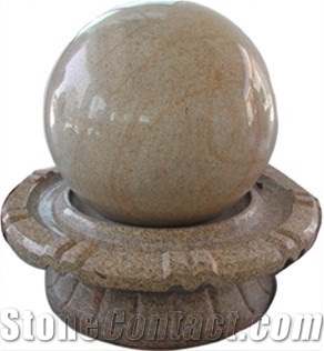 Golden Granite Fountain Ball