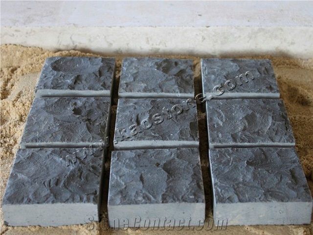 Black Granite Cobblestone,grey Basalt Cubicstone,