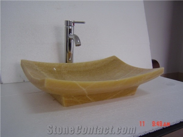 Honey Onyx Crema Sink