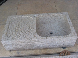 Yellow Granite Farmhouse Sink