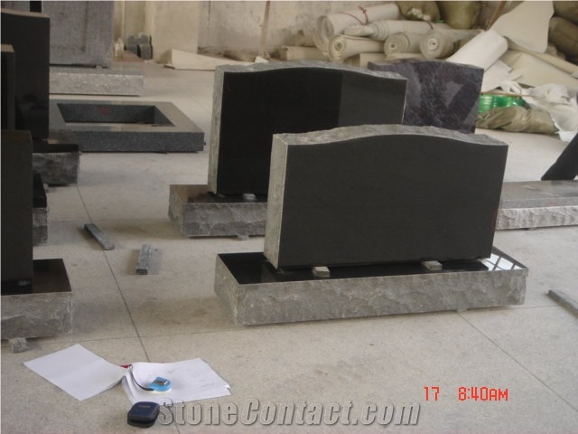 Shanxi Black Granite Headstone
