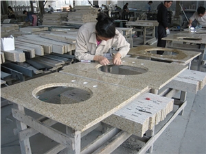 Yellow Granite Vanity Tops