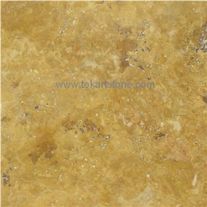 Golden Travertine Slabs & Tiles, Turkey Yellow Travertine
