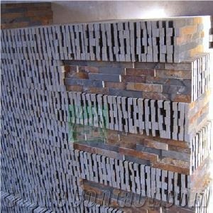 Stacked Slates Tiles, Wall Cladding Slate Natural