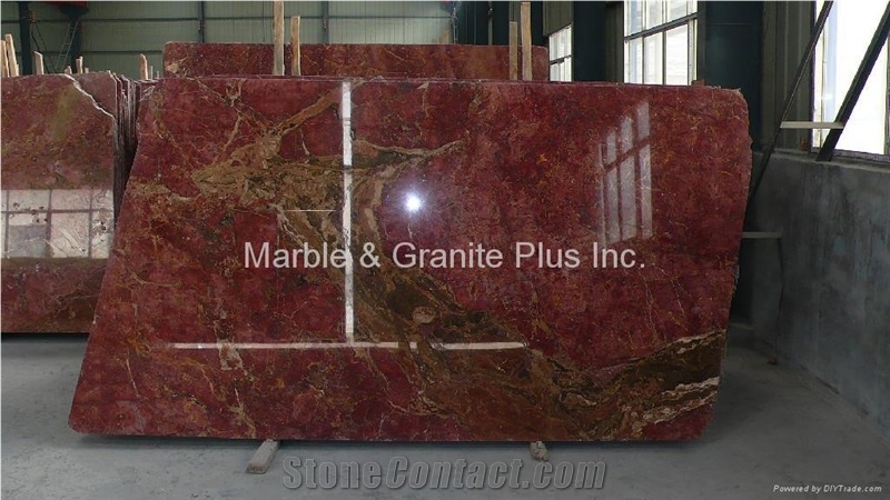 Royal Red Marble Slabs, Red Marble Floor Covering Tiles Polished Iran