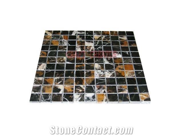 Black Gold Marble Mosaic