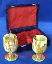 Onyx Wine Cups and Glasses