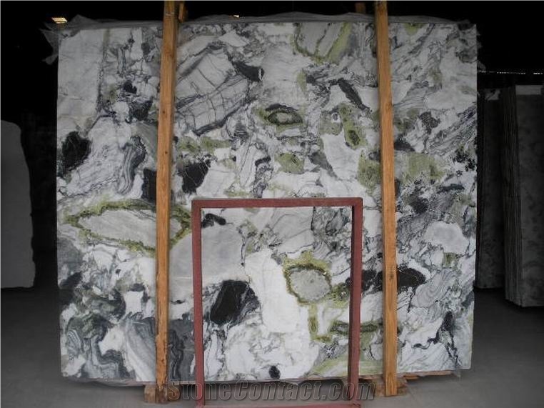 Ice Jade Marble Slab, China Green Marble from China
