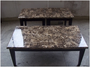 Coffee Brown Marble Table Tops