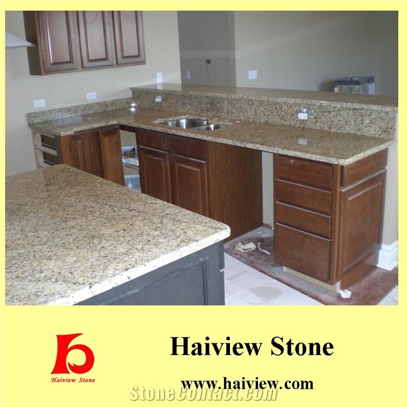 Yellow Granite Kitchen Countertops