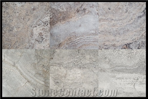 Honed Filled Silver Travertine