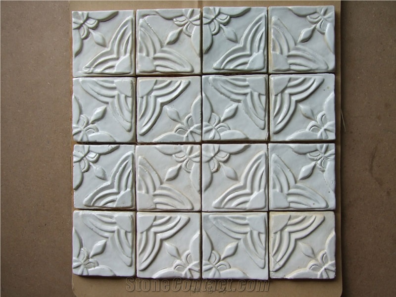 White Ceramic Mosaic Tile