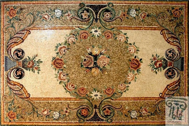 Carpet Rug Mosaic Marble Floor Inlay