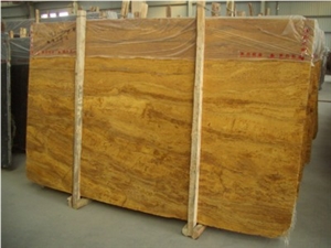 Iran Yellow Travertine Slabs & Tiles