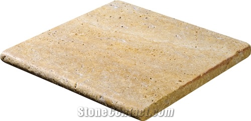 Golden Sienna Tumbled Pool Coping