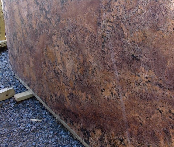 Juparana Bordeaux Granite Slabs