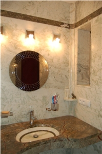 Forest Marble Vanity Top, Lady Onyx Wall Tile