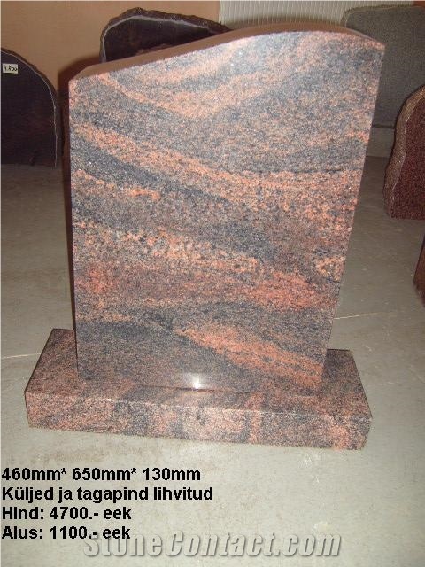 Multicolor Red Granite Monument & Tombstone