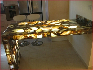Transparent Onyx Table Top