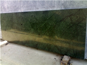 Big Variegated Green Marble Slab, China Green Marble