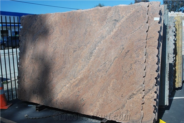 Juparana Tobacco Granite Slabs