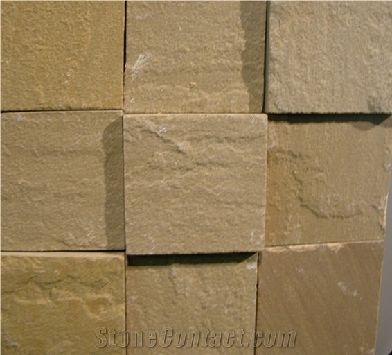 Mint Yellow Sandstone Cobble Stone