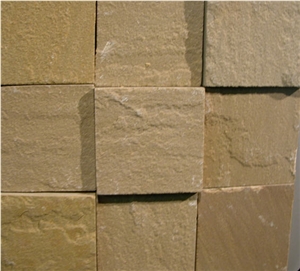Mint Yellow Sandstone Cobble Stone