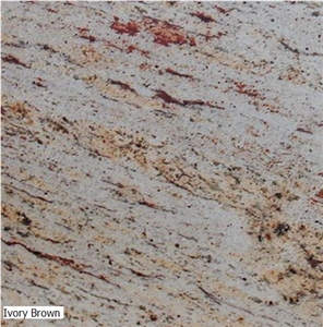 Ivory Brown Granite Slabs, India Pink Granite
