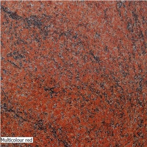 Multi Colour Red Granite Slabs & Tiles, Multicolor Red Granite Slabs & Tiles