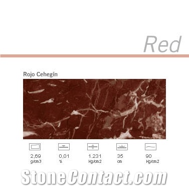 Rojo Cehegin Marble Slabs & Tiles, Spain Red Marble