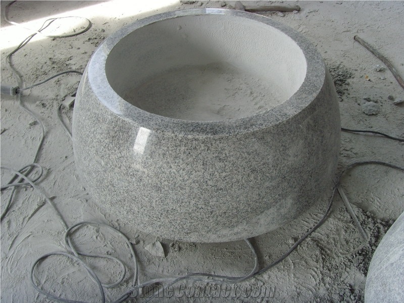 G603 Granite Flower Pot