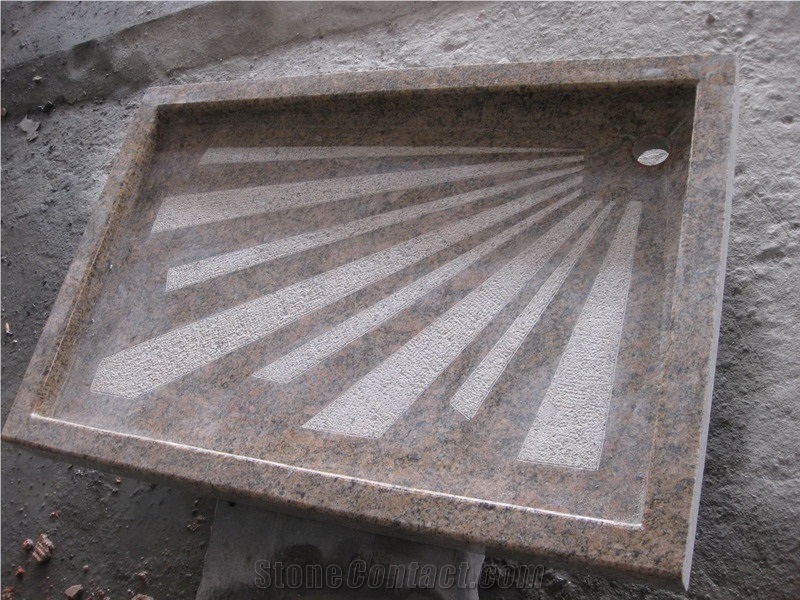 Yellow Granite Shower Tray from China