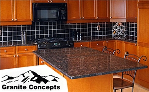 Brown Granite Kitchen Countertops