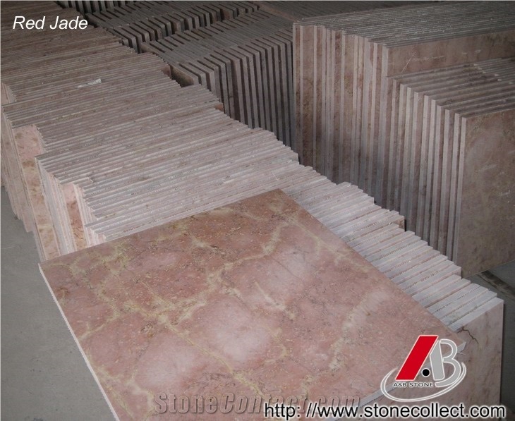 Red Jade Marble Slabs & Tiles, China Red Marble