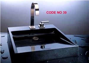 Black Granite Square Sinks,Wash Basins